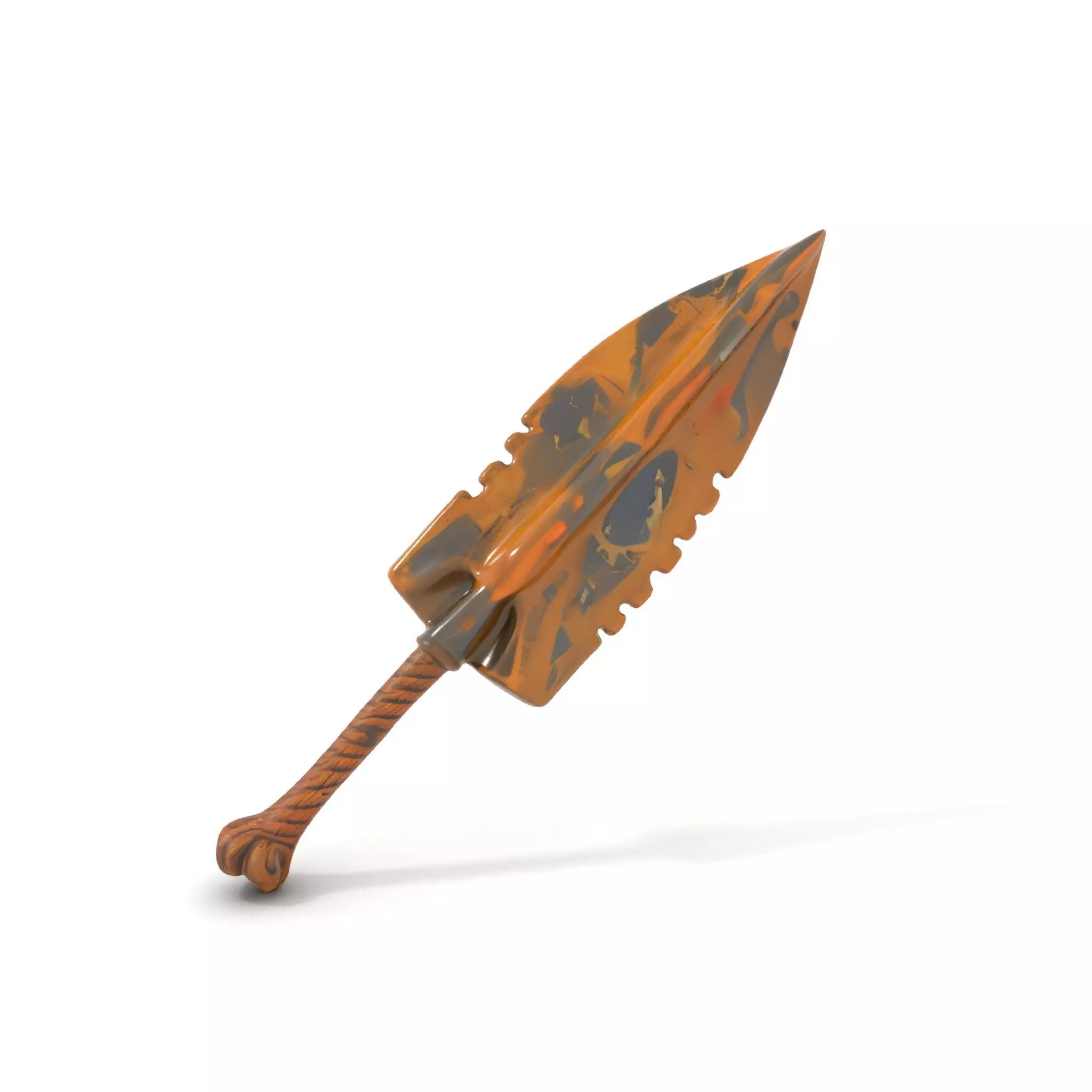 Stone Age Spear model pack Low-poly 3D model_5