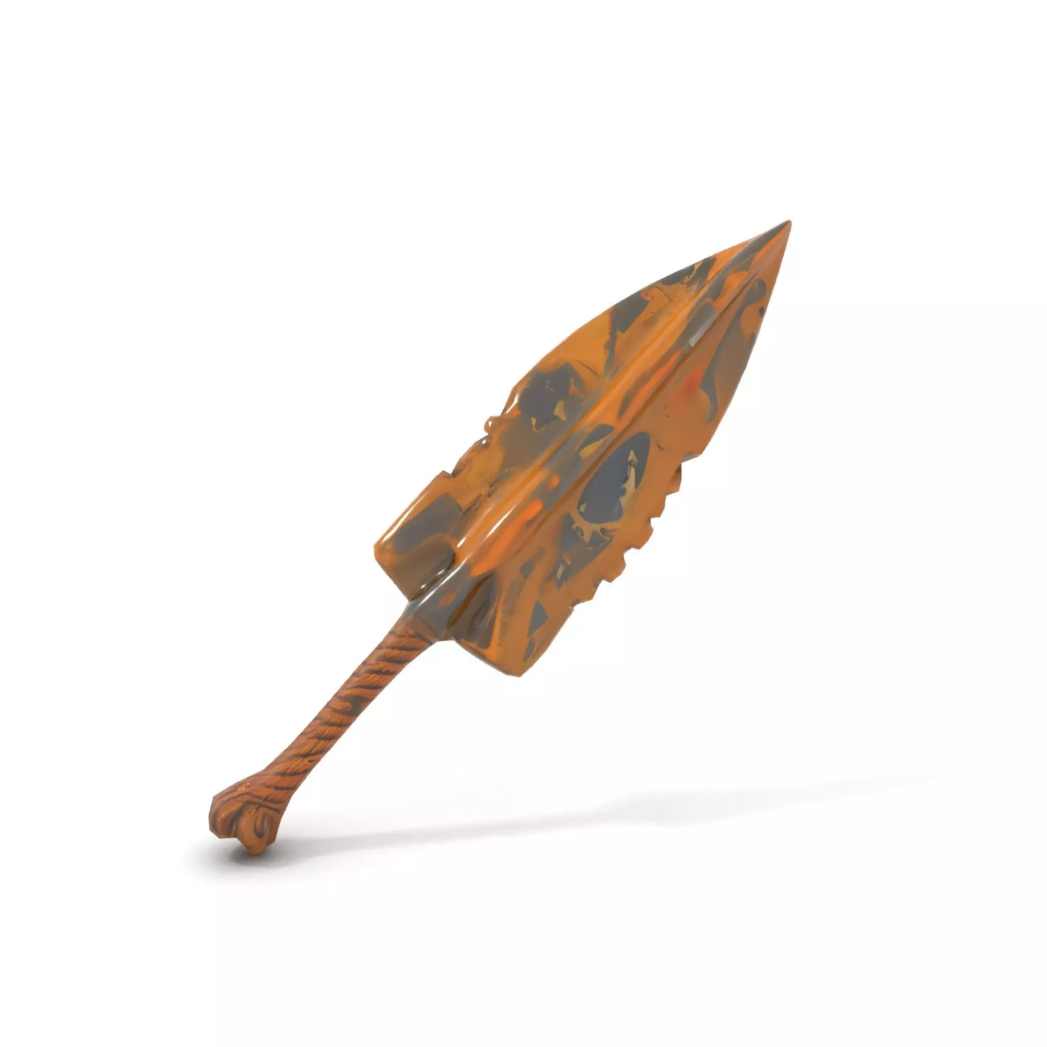 Stone Age Spear model pack Low-poly 3D model_7