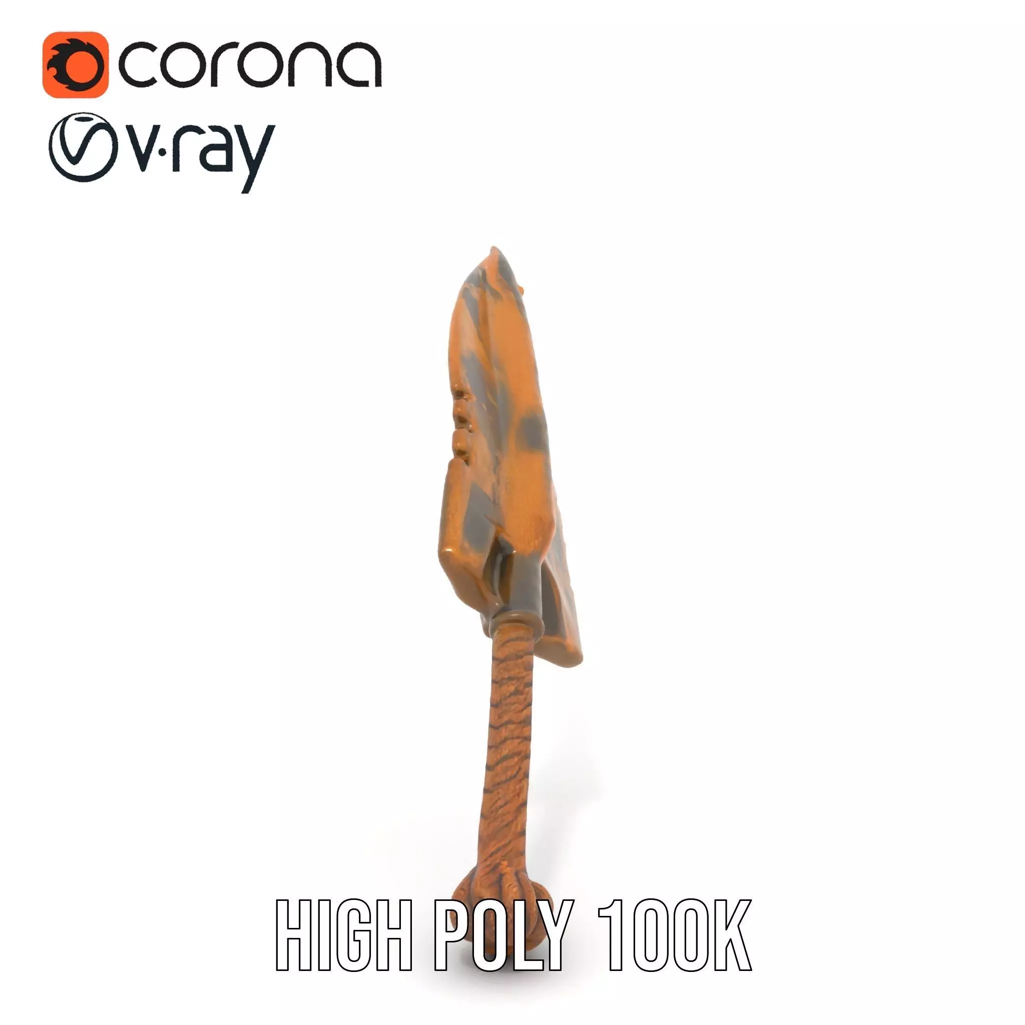 Stone Age Spear model pack Low-poly 3D model_18