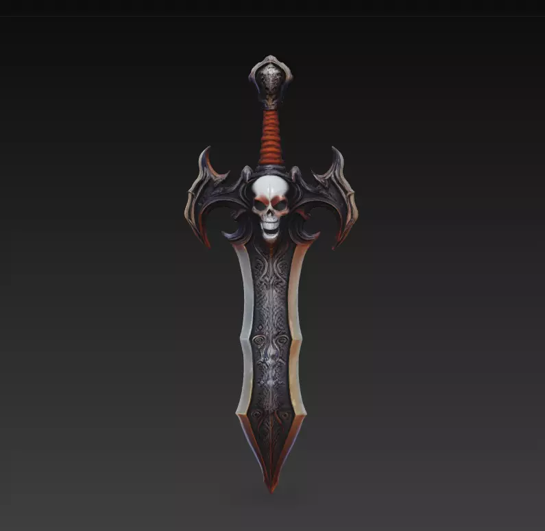 Deathspire Mourngrave - Shadow Reaper Artifact Low-poly 3D model_5