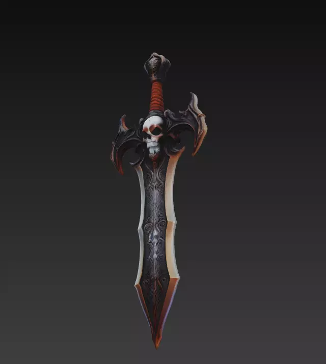 Deathspire Mourngrave - Shadow Reaper Artifact Low-poly 3D model_2