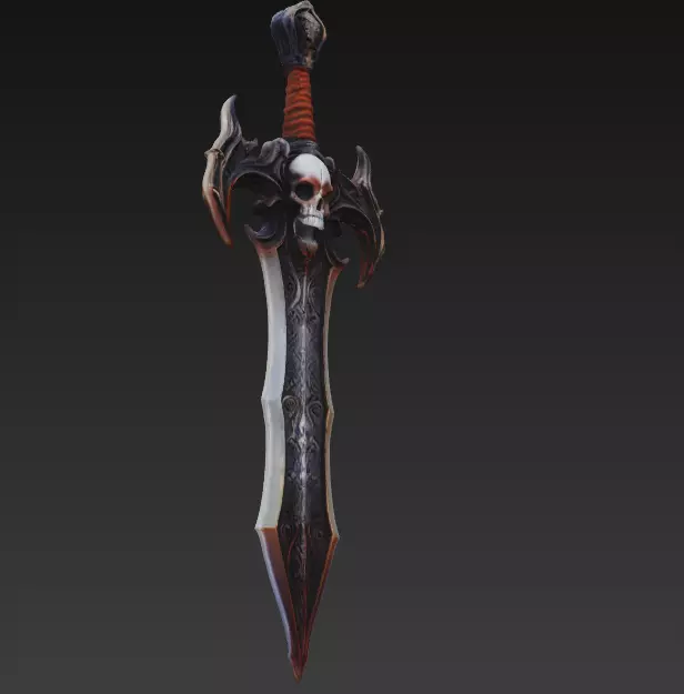 Deathspire Mourngrave - Shadow Reaper Artifact Low-poly 3D model_1