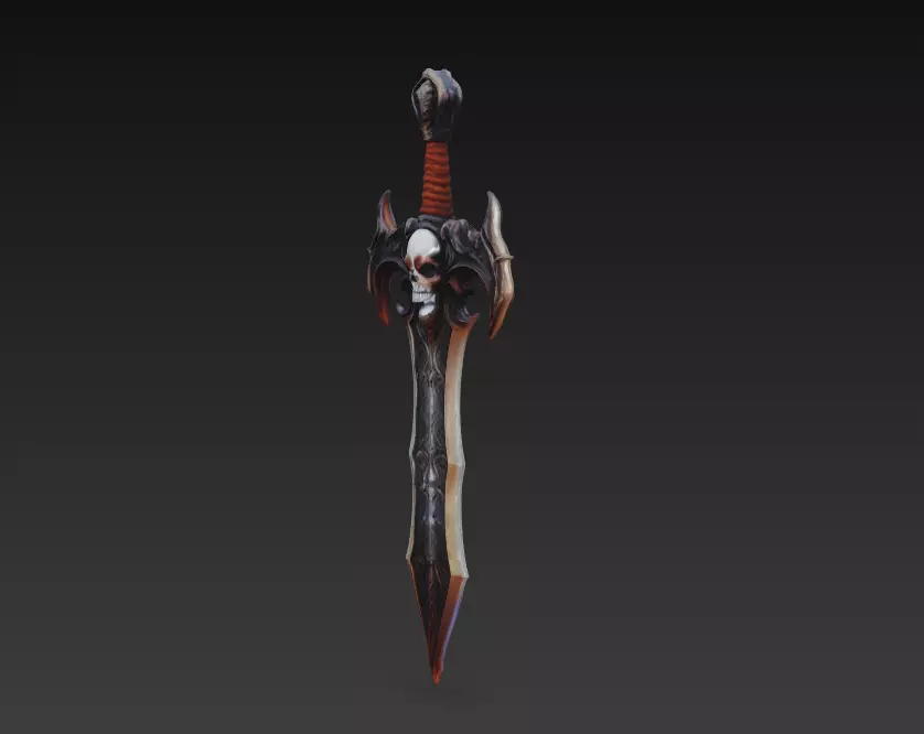 Deathspire Mourngrave - Shadow Reaper Artifact Low-poly 3D model_8