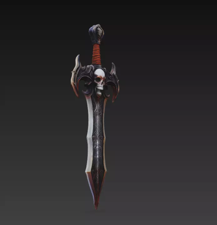 Deathspire Mourngrave - Shadow Reaper Artifact Low-poly 3D model_6