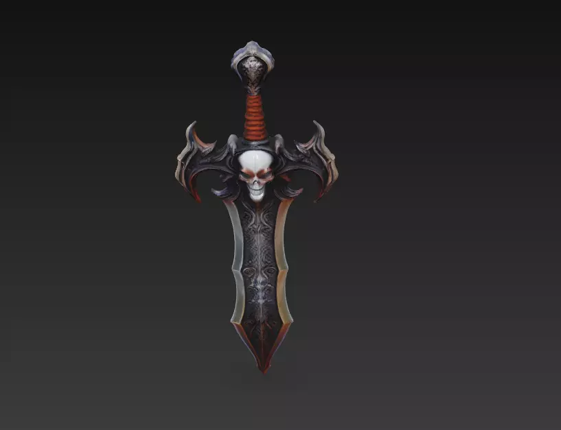 Deathspire Mourngrave - Shadow Reaper Artifact Low-poly 3D model_7