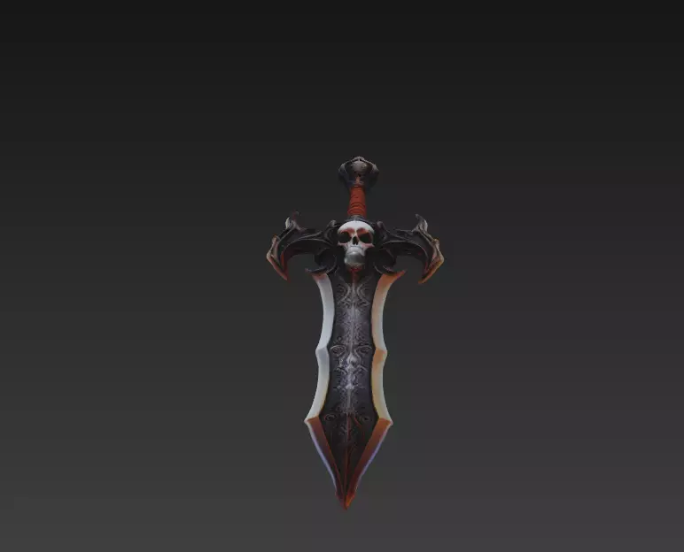 Deathspire Mourngrave - Shadow Reaper Artifact Low-poly 3D model_9