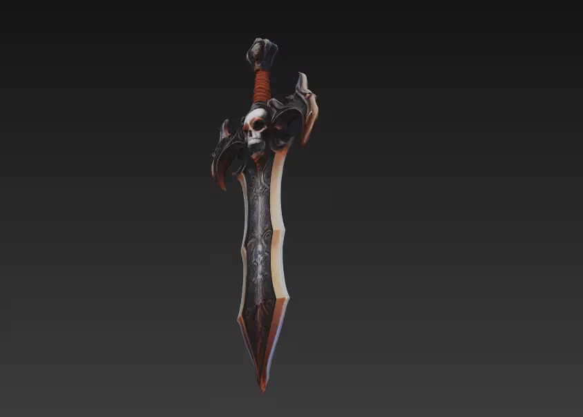Deathspire Mourngrave - Shadow Reaper Artifact Low-poly 3D model_0