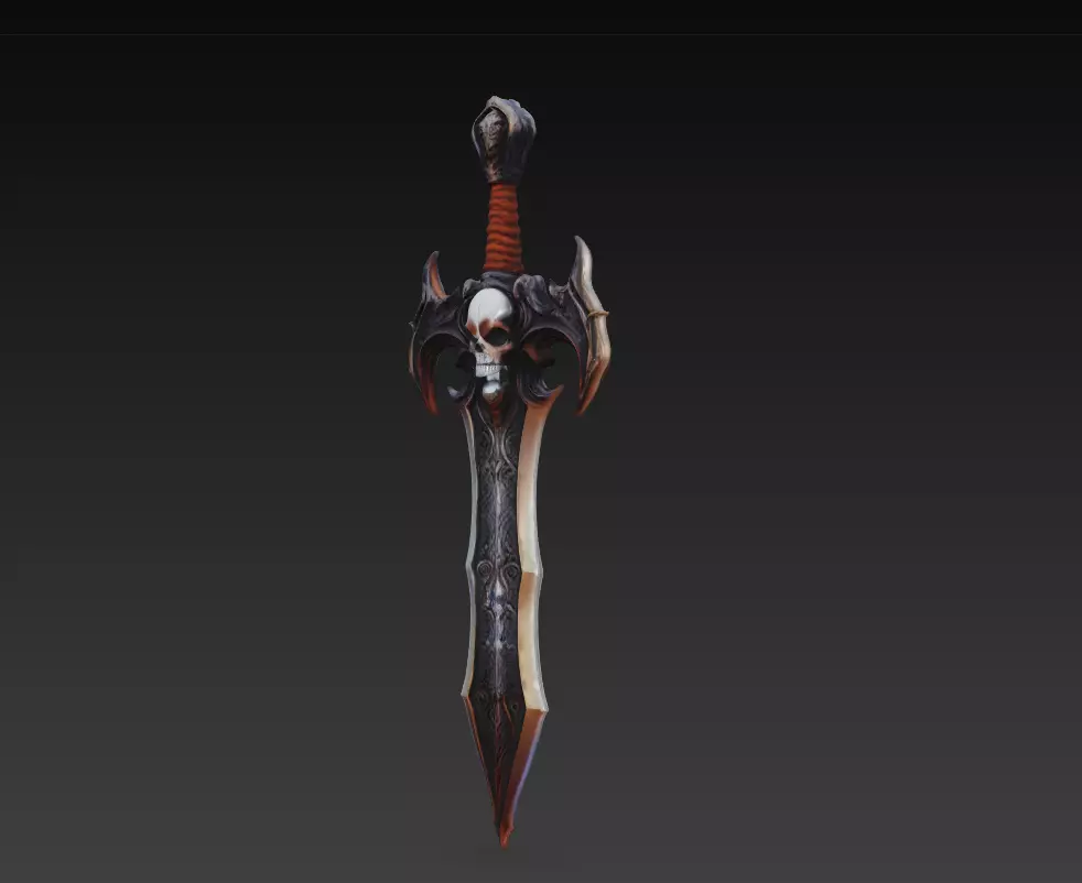 Deathspire Mourngrave - Shadow Reaper Artifact Low-poly 3D model_4