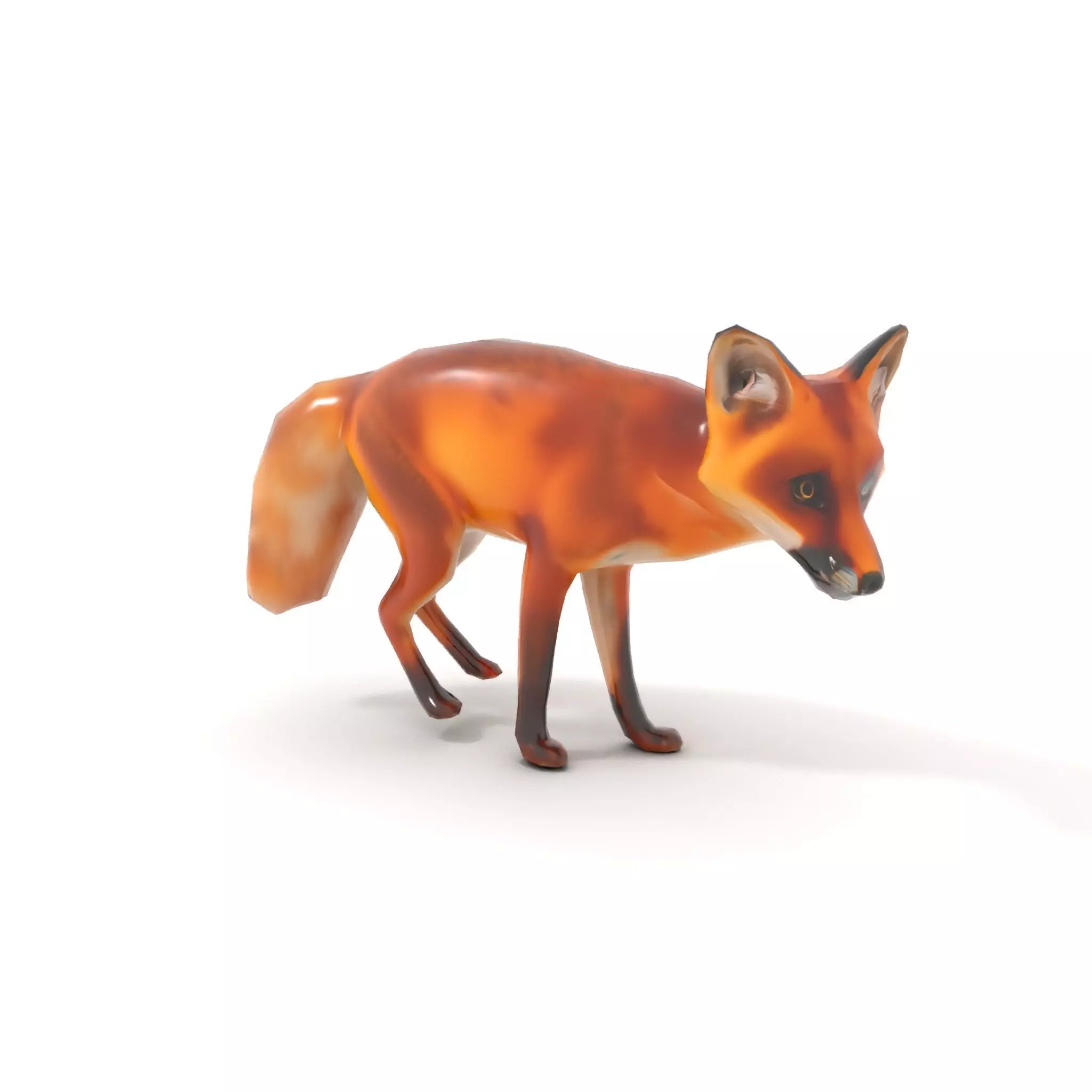 Vivid Red Fox model pack Low-poly 3D model_12