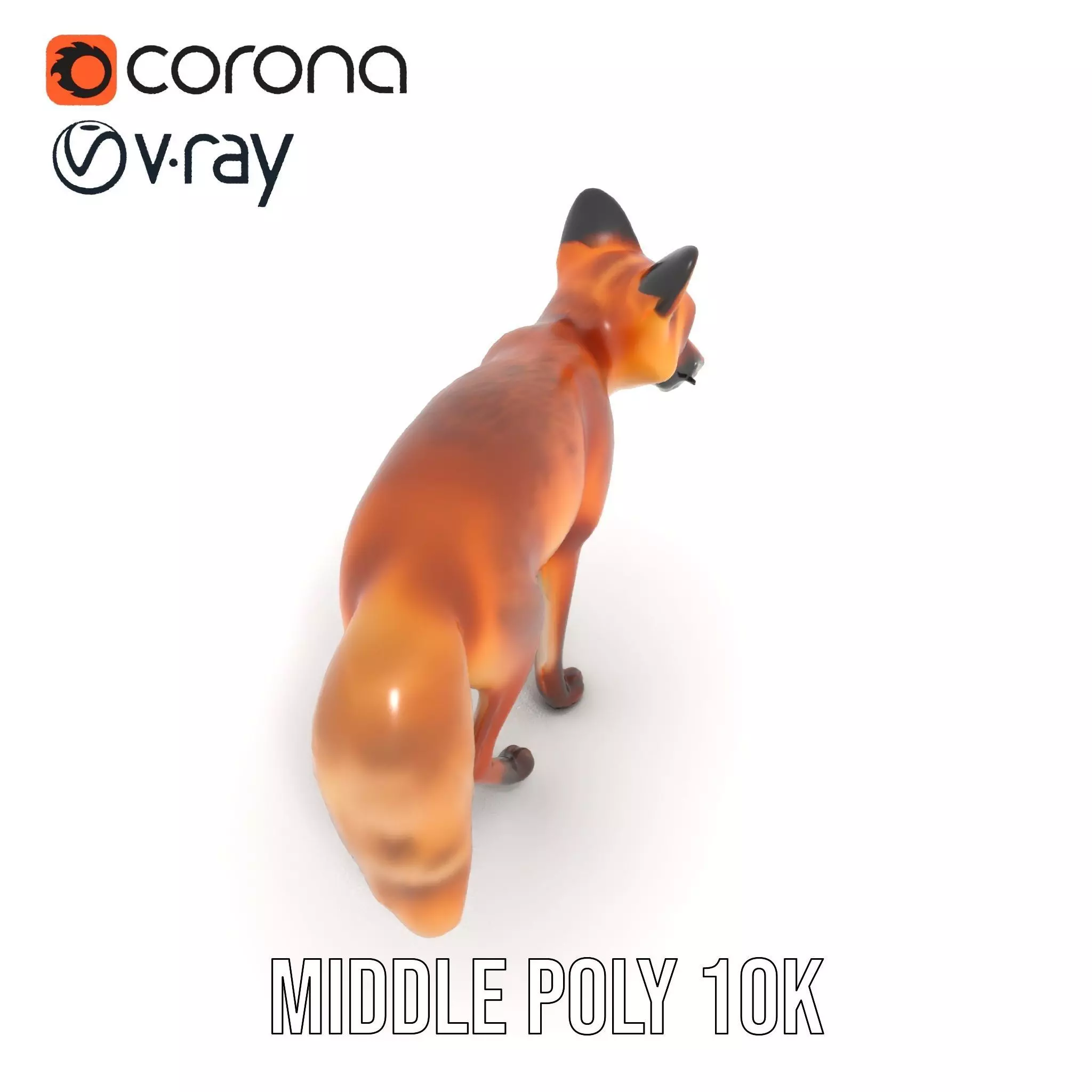 Vivid Red Fox model pack Low-poly 3D model_18