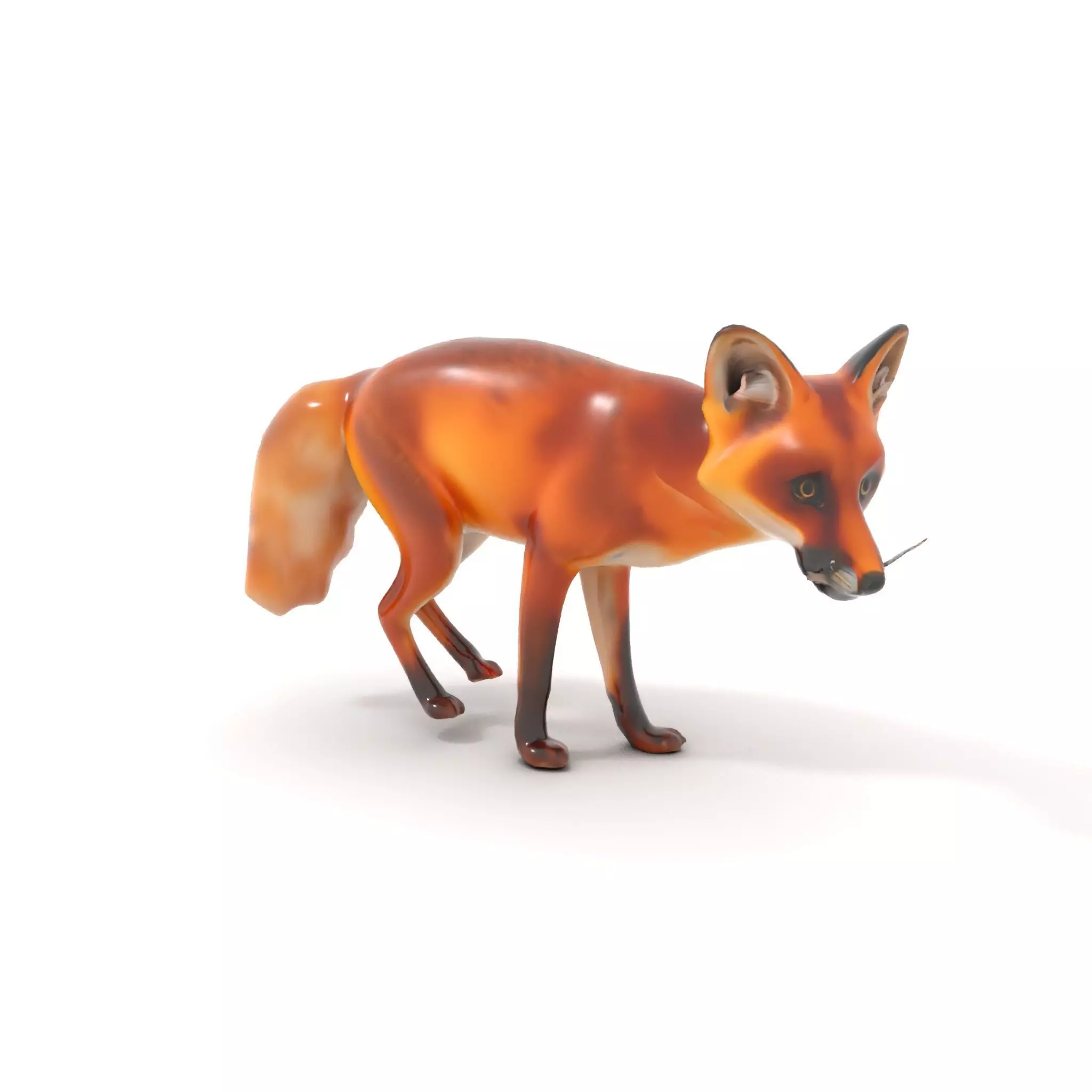 Vivid Red Fox model pack Low-poly 3D model_6