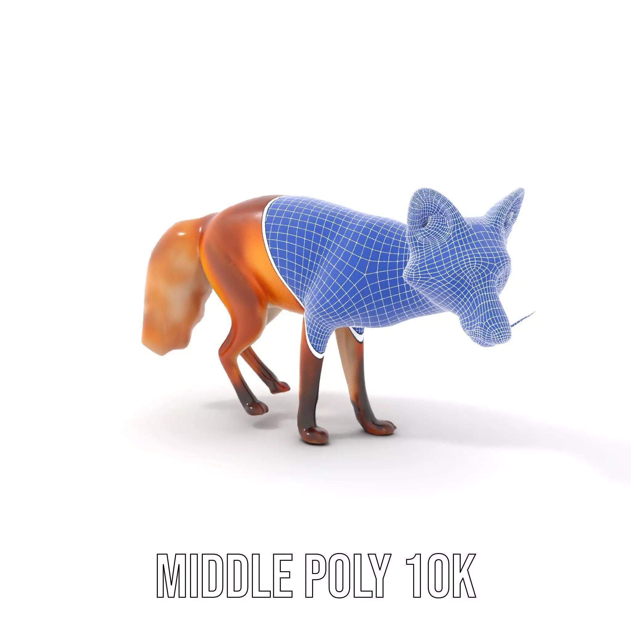 Vivid Red Fox model pack Low-poly 3D model_21