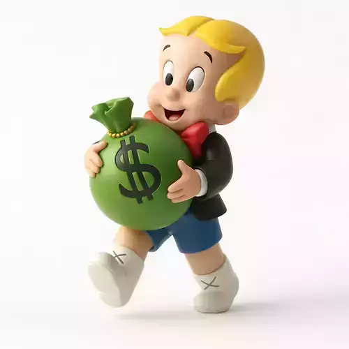 Happy Richie Rich Poor Little Rich Boy Cash Bag toy