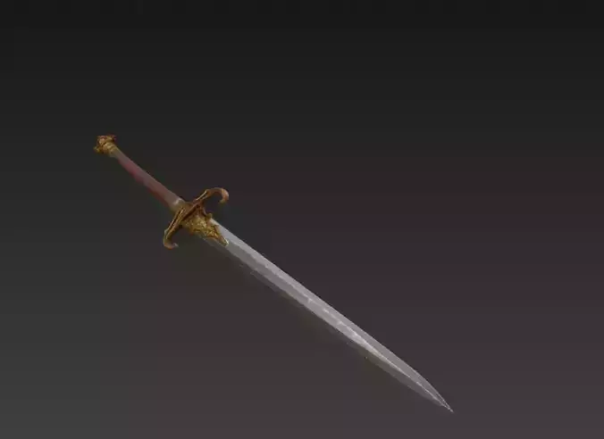 Medieval Royal Longsword - Low Poly Stylized 3D Weapon Low-poly 3D model Medieval Royal Longsword - Low Poly Stylized 3D Weapon Low-poly 3D model