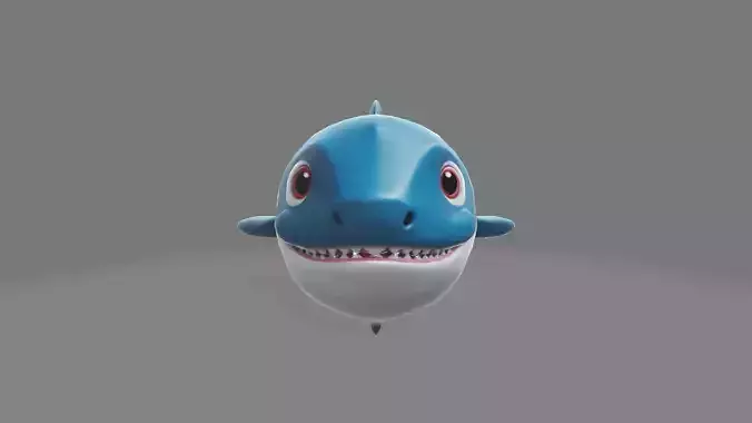 Shark Low-poly 3D model