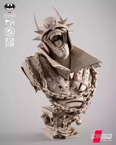 B3DSERK Batman Who Laughs Portrait Bust