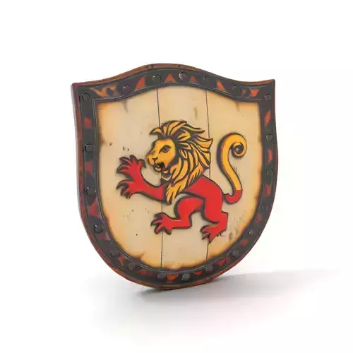 Lion Crest Shield model pack Low-poly 3D model