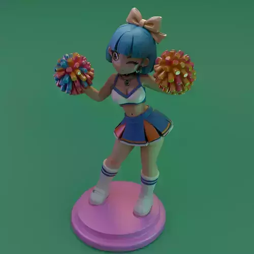 Cartoon Cheerleader
