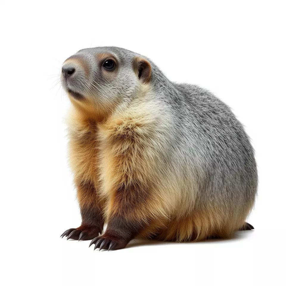 Realistic Gray Marmot model pack Low-poly 3D model_2
