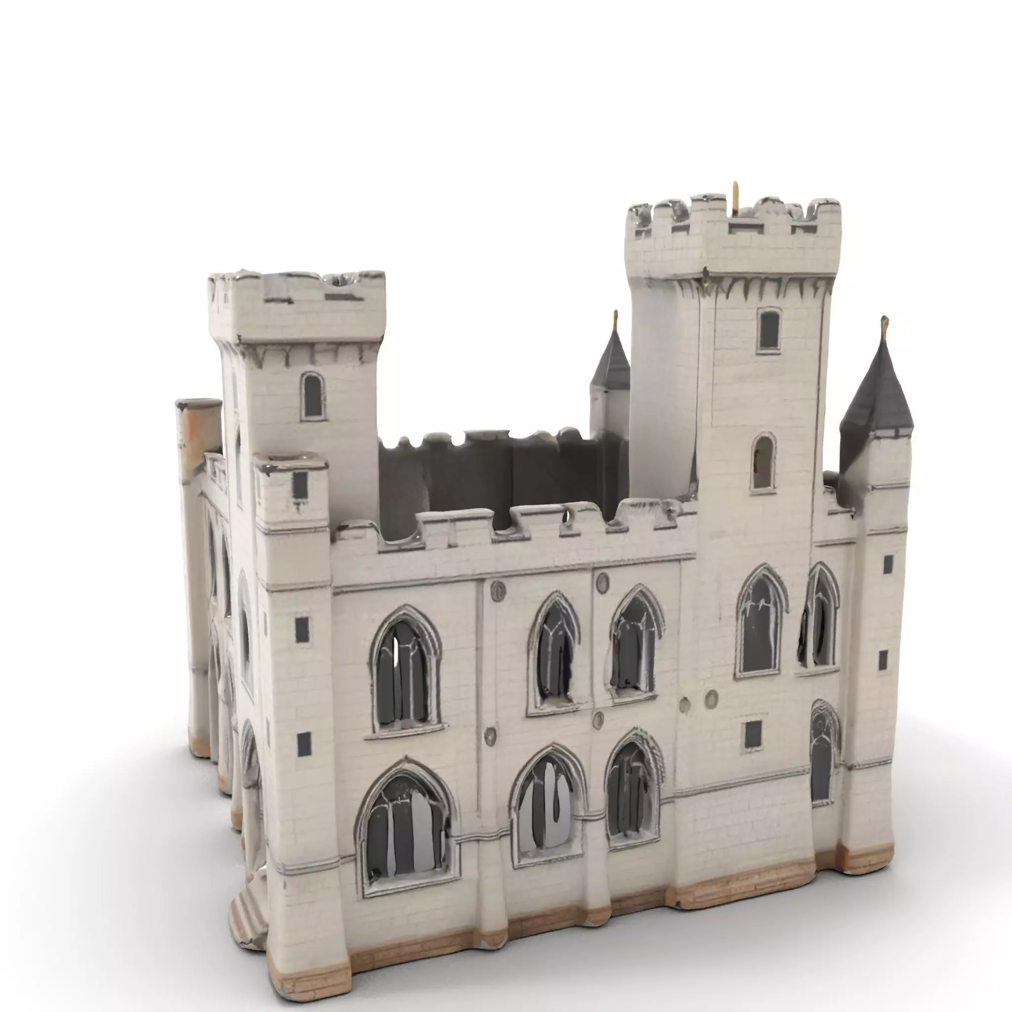 Medieval Stone Castle model pack Low-poly 3D model_0