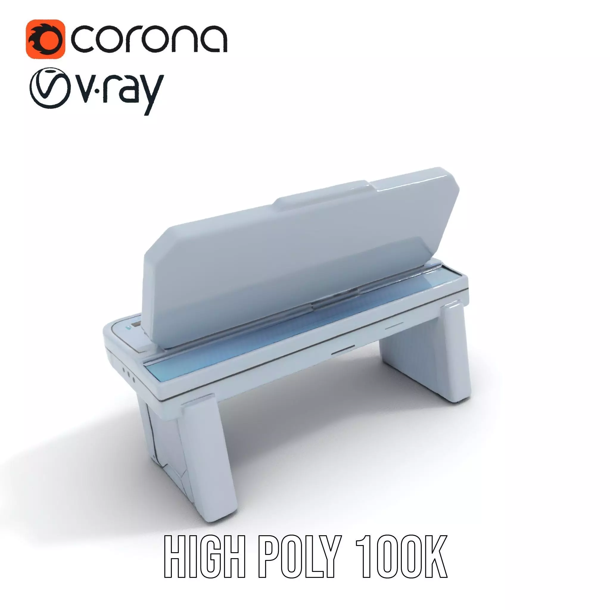 Cyber Control Console model pack Low-poly 3D model_26