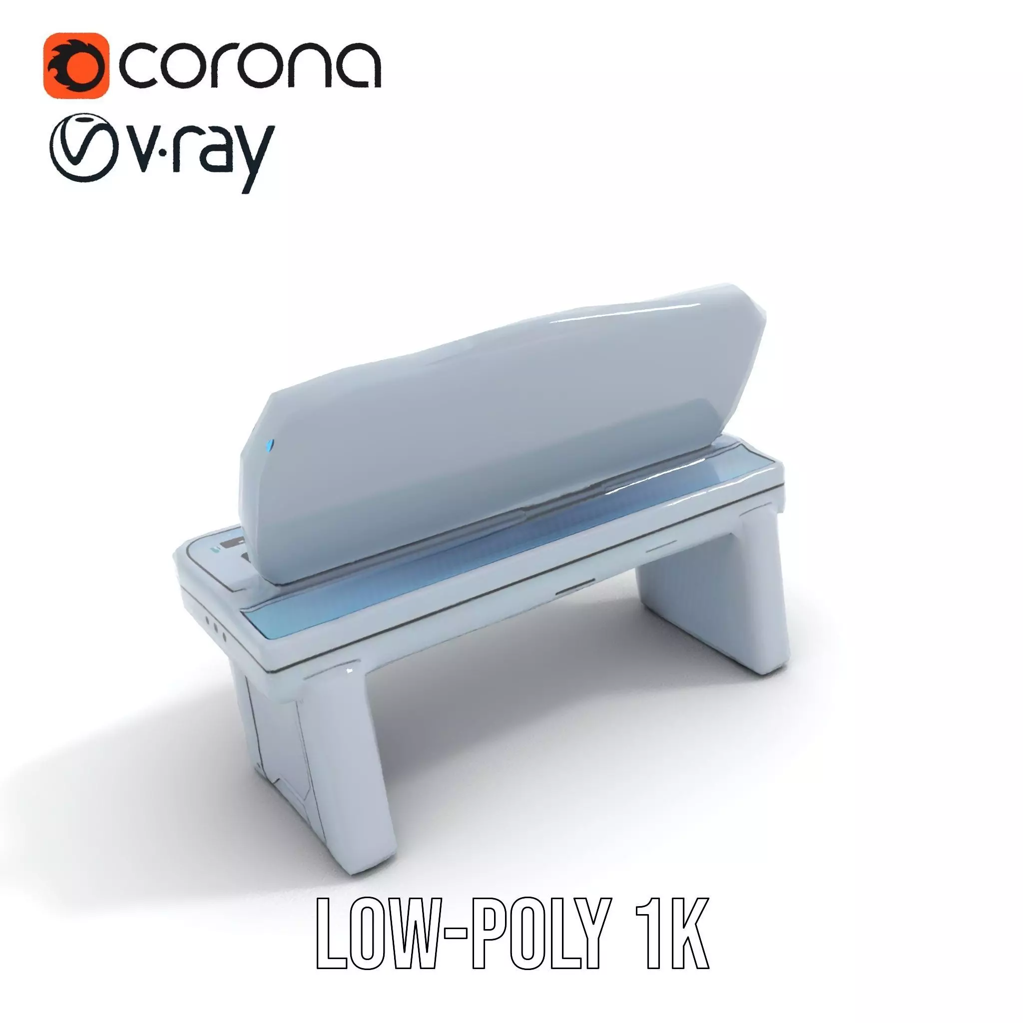 Cyber Control Console model pack Low-poly 3D model_25