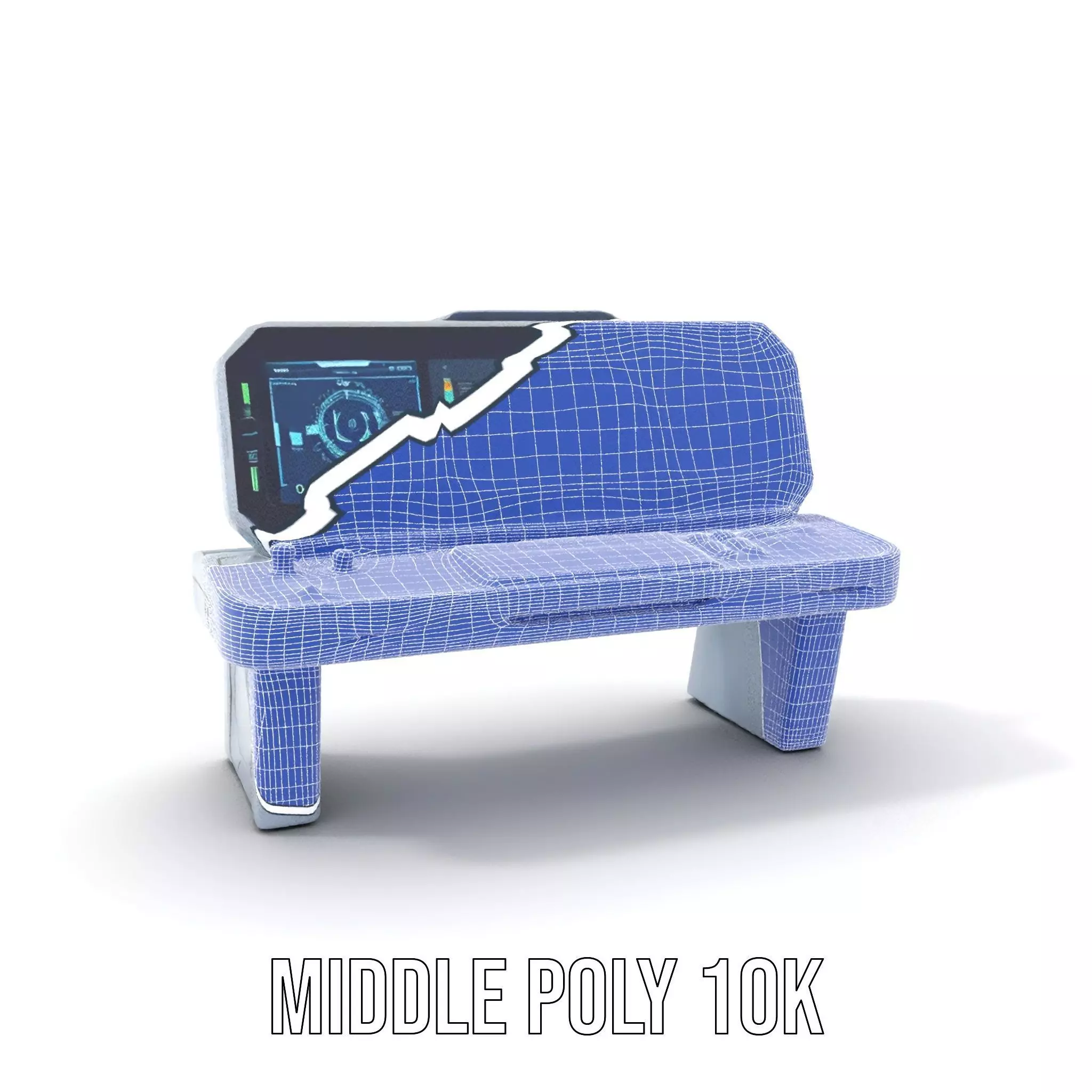 Cyber Control Console model pack Low-poly 3D model_27