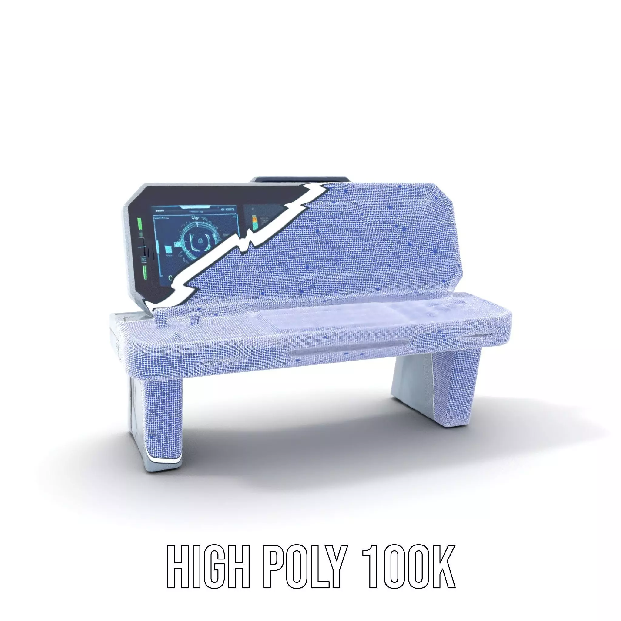 Cyber Control Console model pack Low-poly 3D model_4