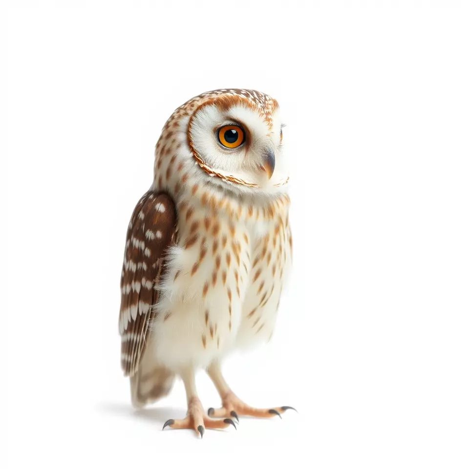 Spotted Owl Figurine model pack Low-poly 3D model_2