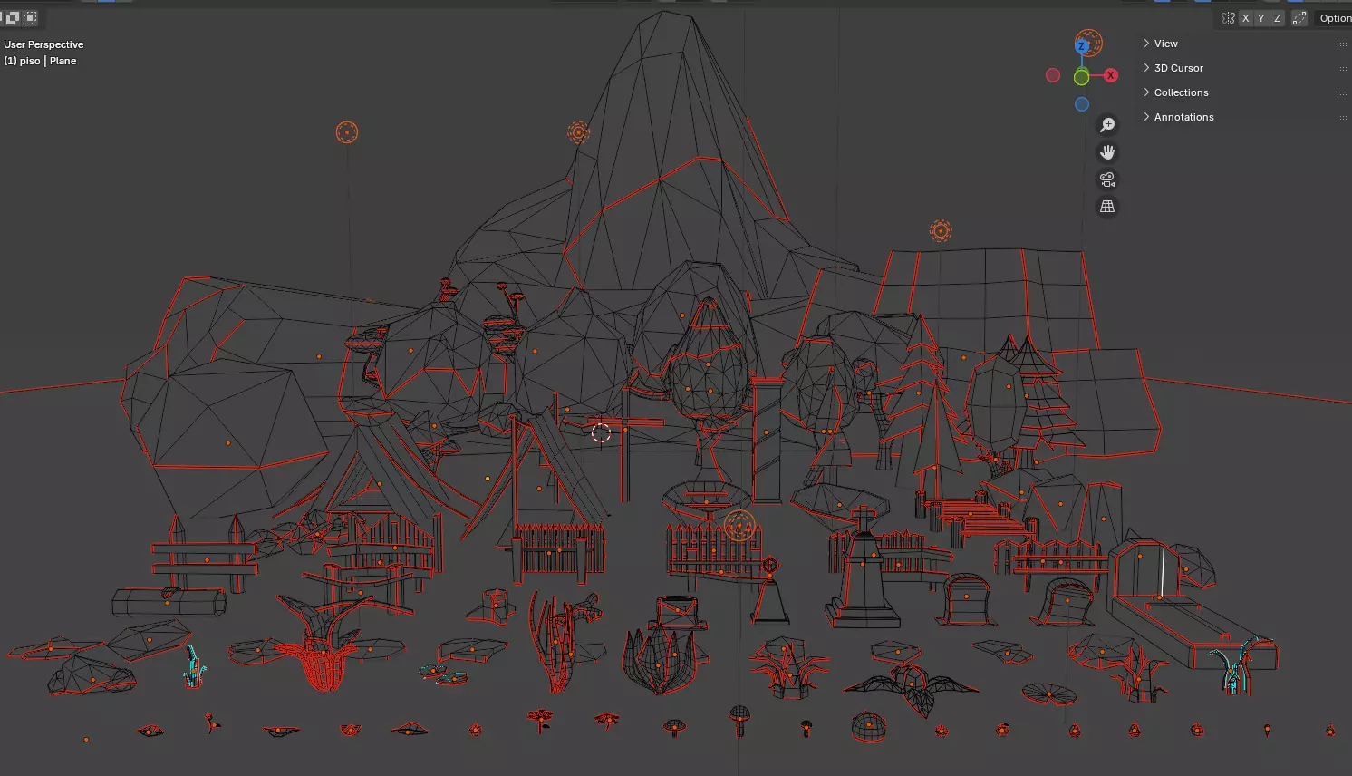 3D Low Poly pack landscape Low-poly 3D model_3