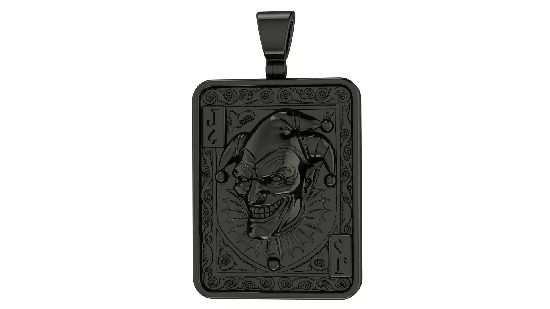 Joker Pendant 3D print model_3
