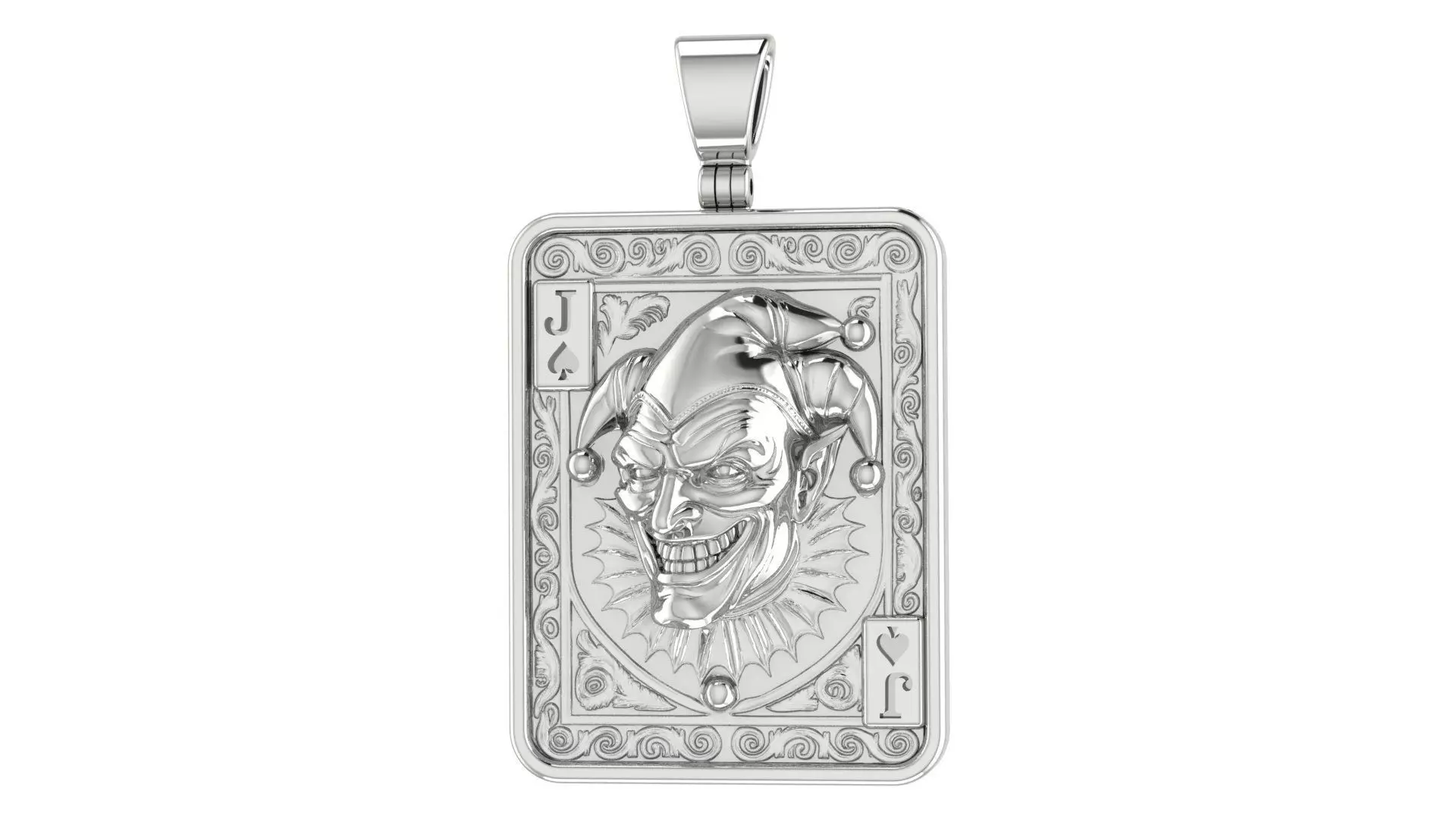Joker Pendant 3D print model_1