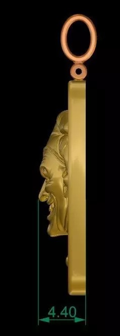 Joker Pendant 3D print model_5