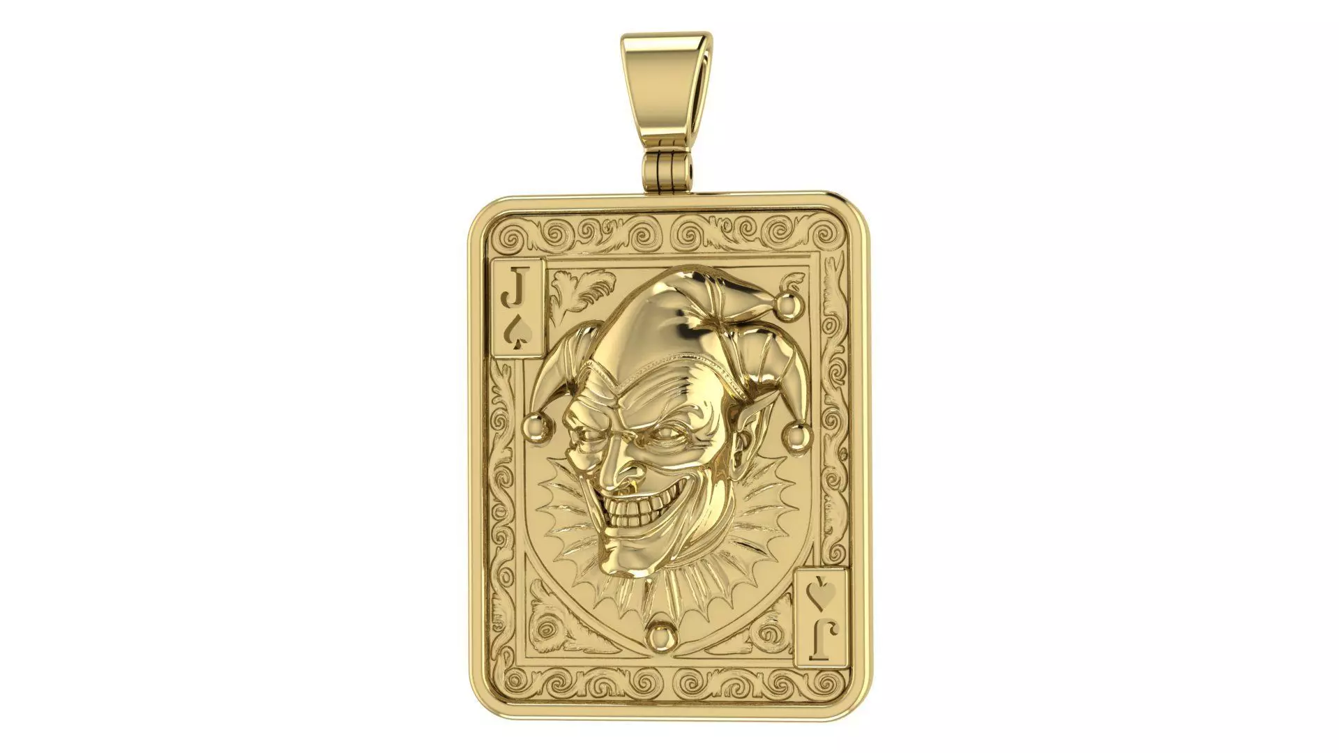 Joker Pendant 3D print model_0