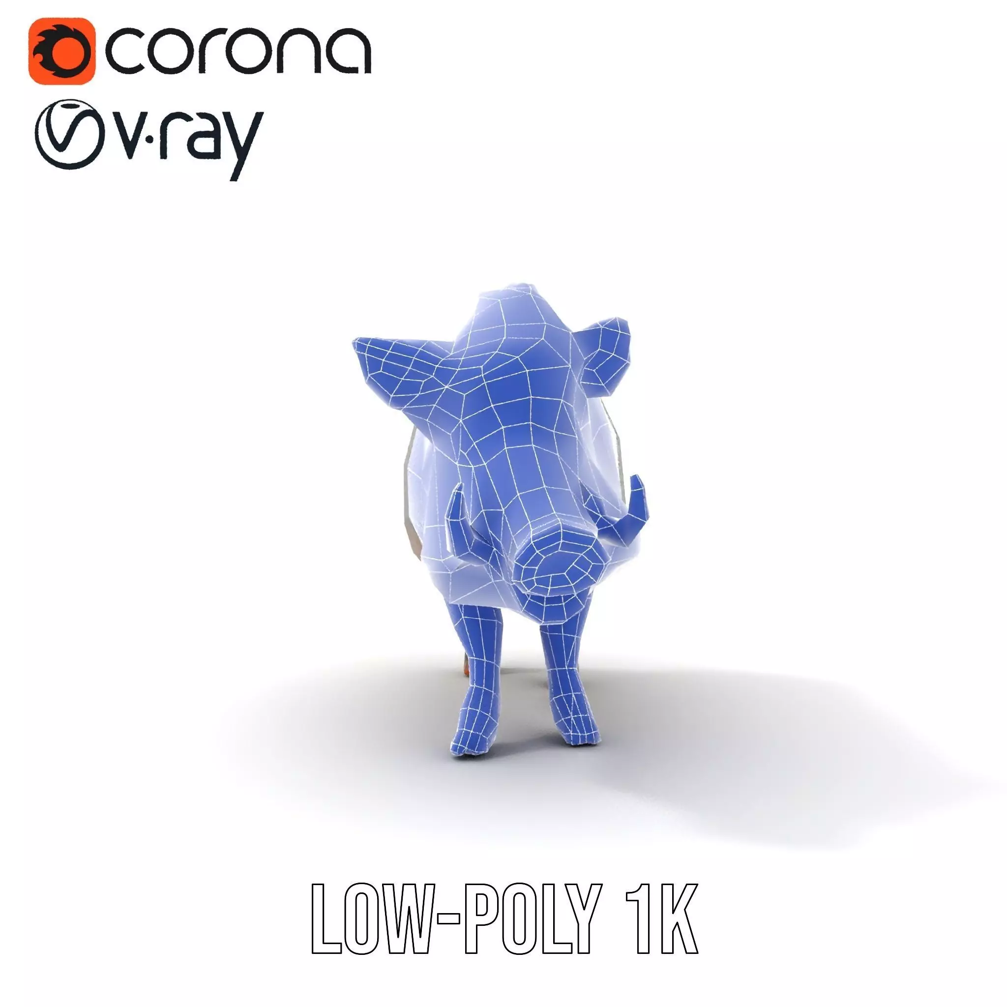 Wild Boar Detailed model pack Low-poly 3D model_25