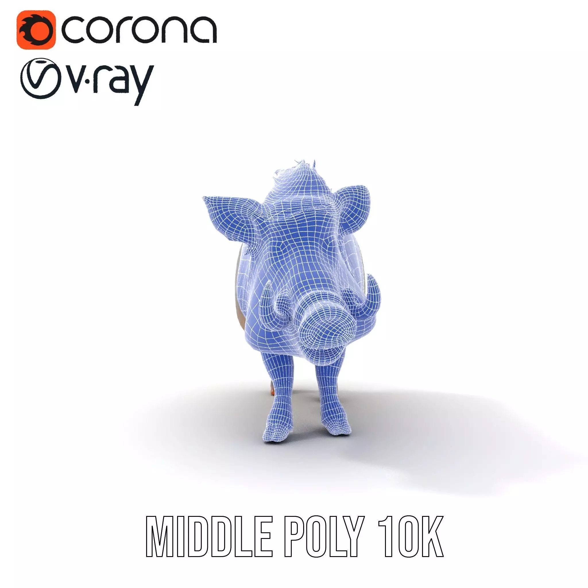 Wild Boar Detailed model pack Low-poly 3D model_27