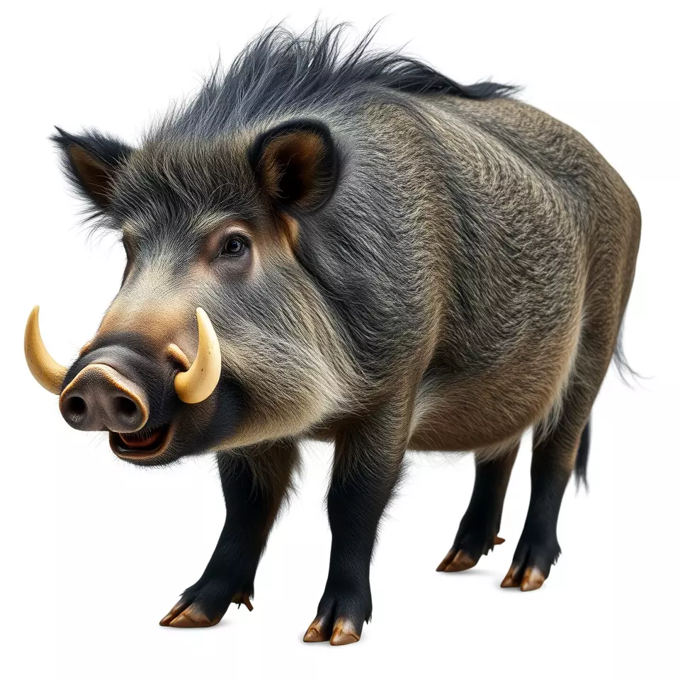 Wild Boar Detailed model pack Low-poly 3D model_2
