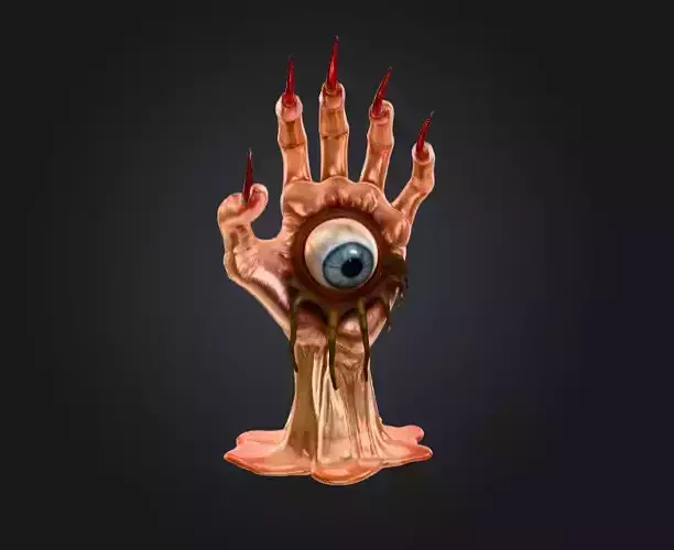 All Seeing Hand Low-poly 3D model
