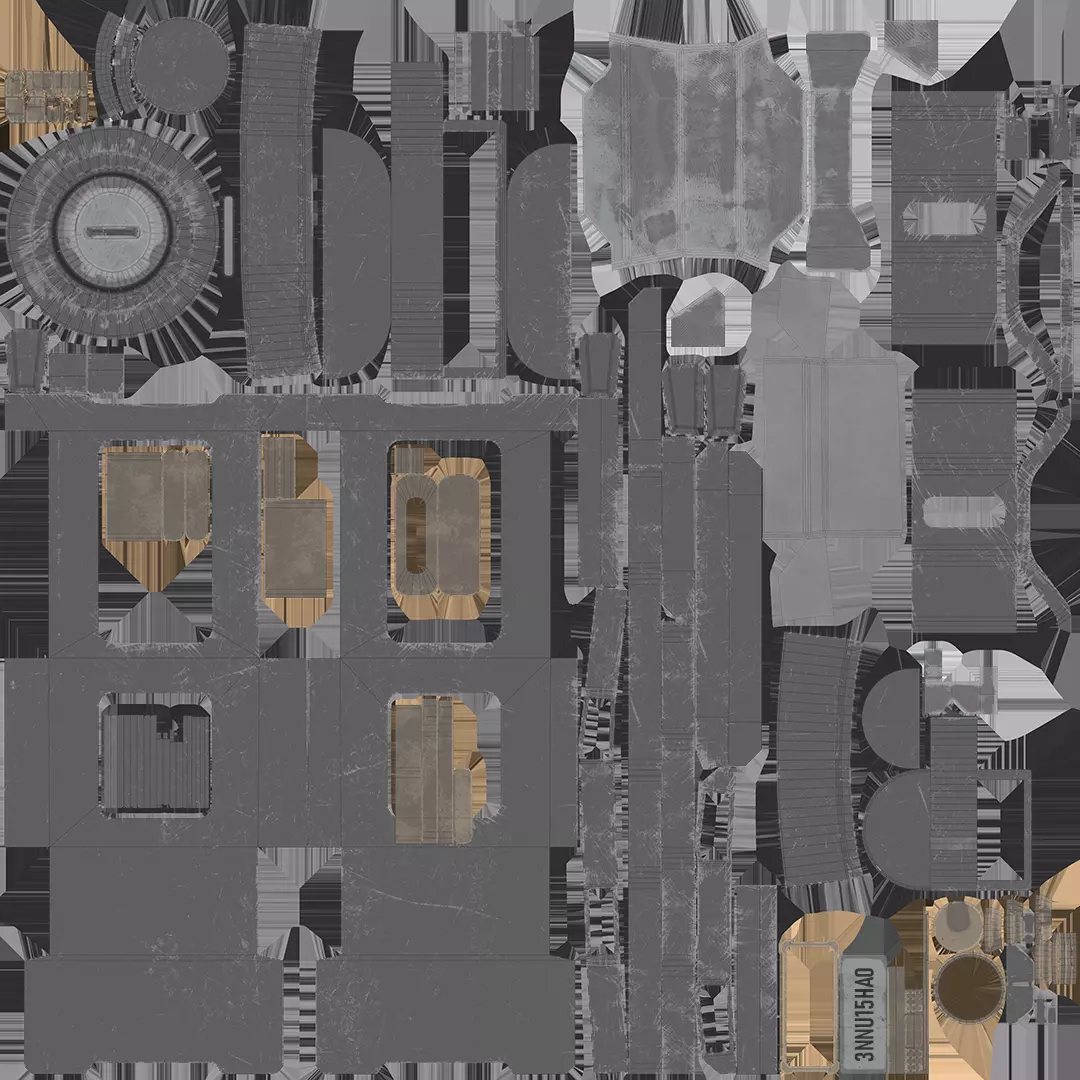 Sci-fi Truck game ready Low-poly 3D model_9