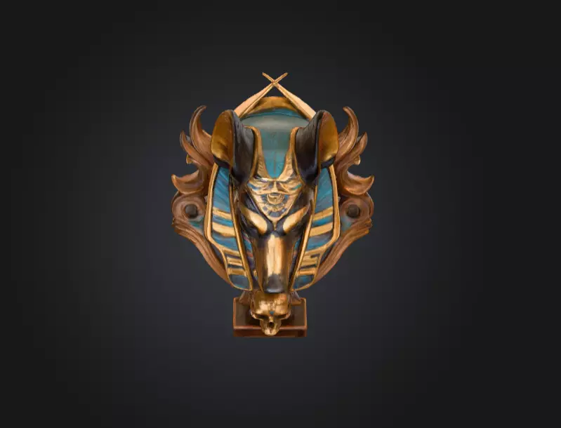 Guardian of the Afterlife Low-poly 3D model_8