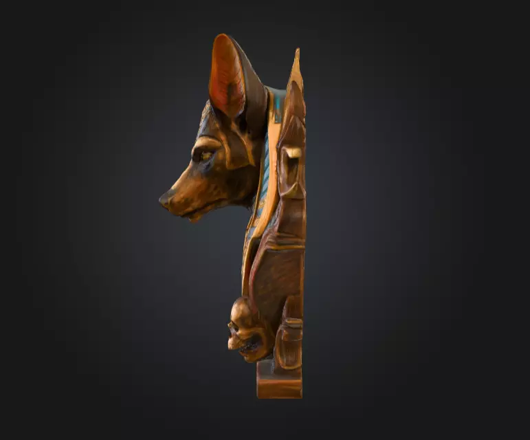 Guardian of the Afterlife Low-poly 3D model_6