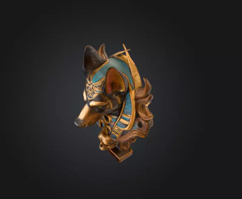 Guardian of the Afterlife Low-poly 3D model_9