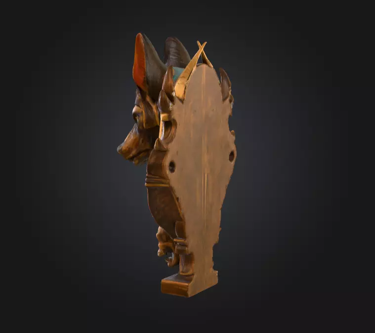 Guardian of the Afterlife Low-poly 3D model_5