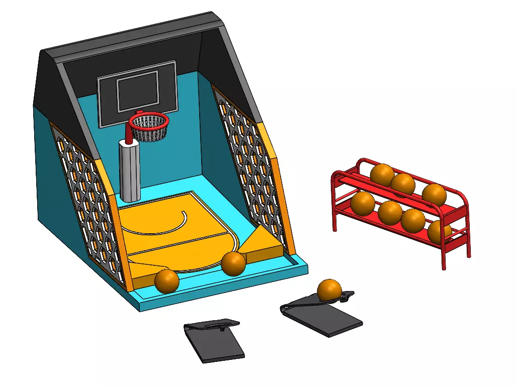 Basketball Game - Juego 3D print model_4