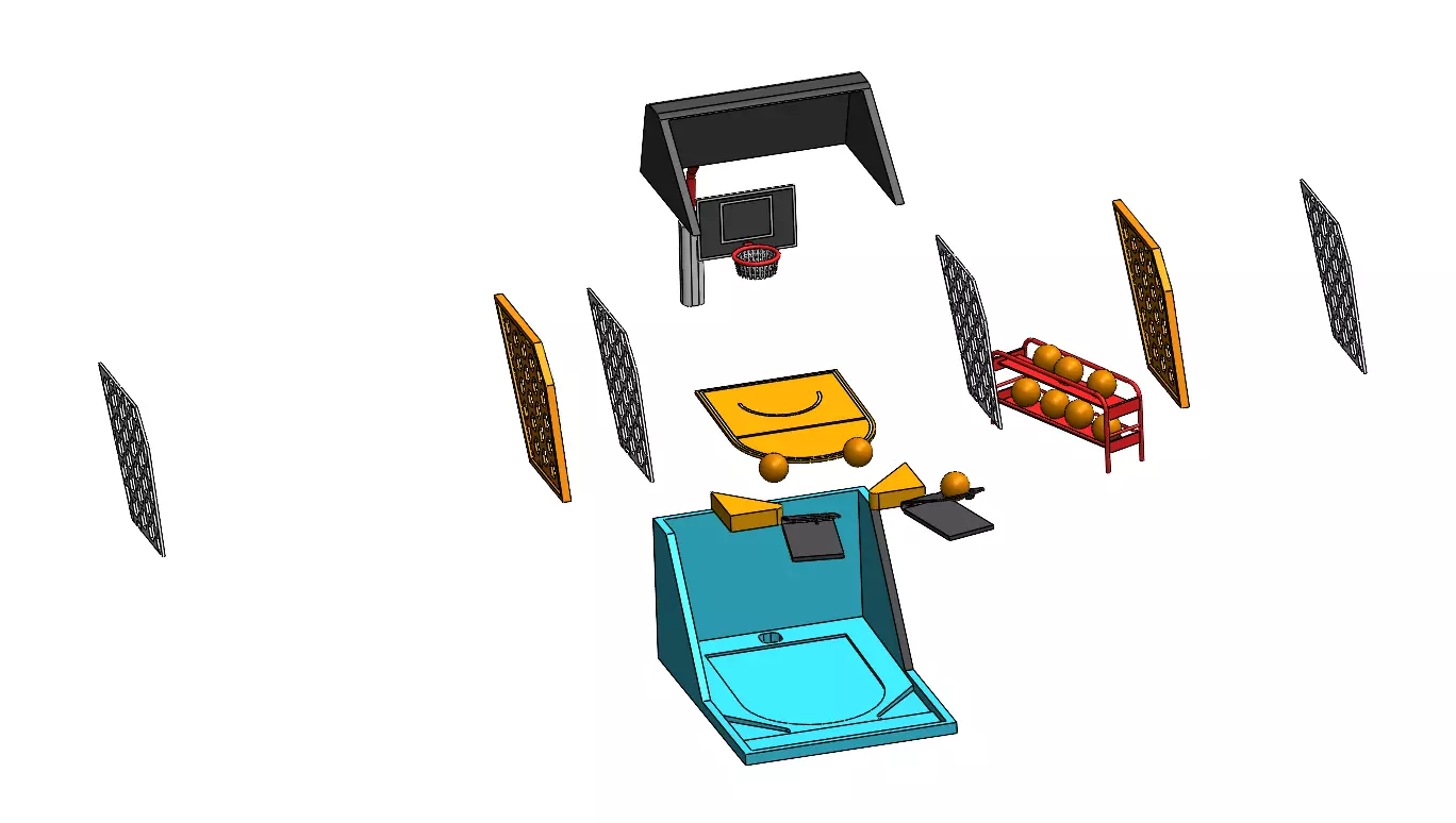 Basketball Game - Juego 3D print model_3