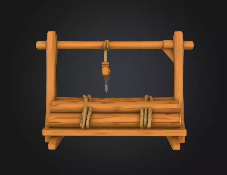 Woodcutter Rest Low-poly 3D model_5