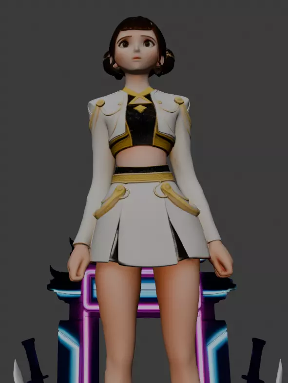 Zoey - K Pop Demon Hunters 3D print model_6