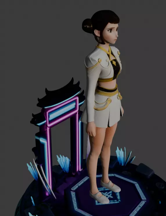 Zoey - K Pop Demon Hunters 3D print model_4
