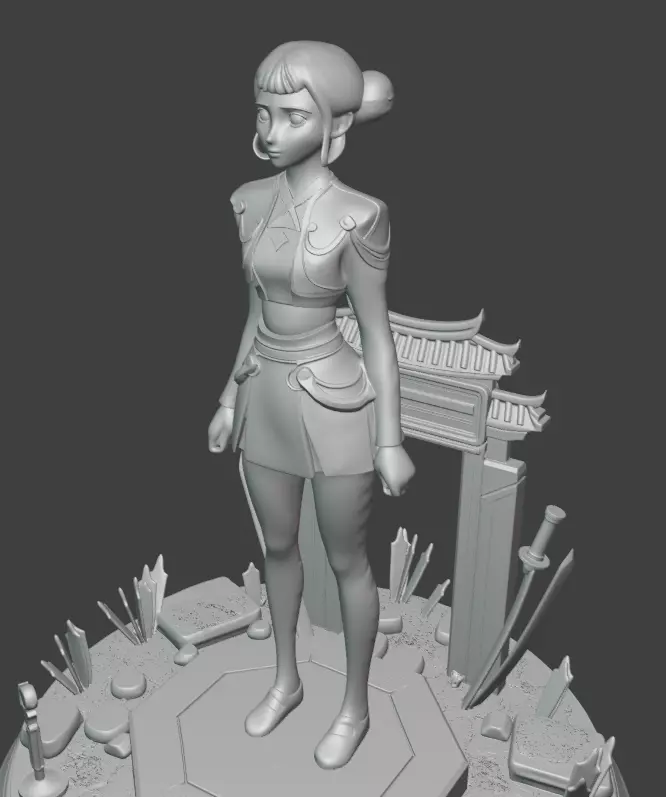 Zoey - K Pop Demon Hunters 3D print model_3