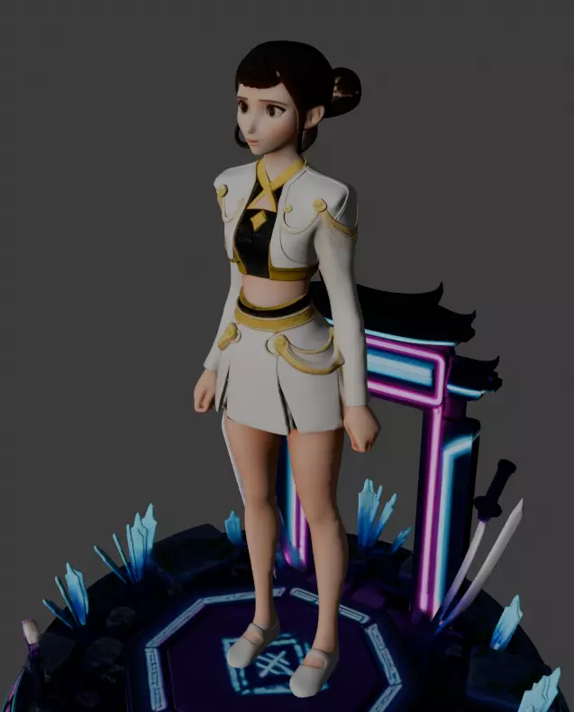 Zoey - K Pop Demon Hunters 3D print model_2